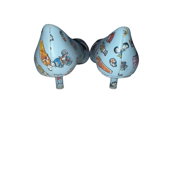 Women's Irregular Choice Blue Little People Kitten Heels Size 41 - Picture 3 of 9